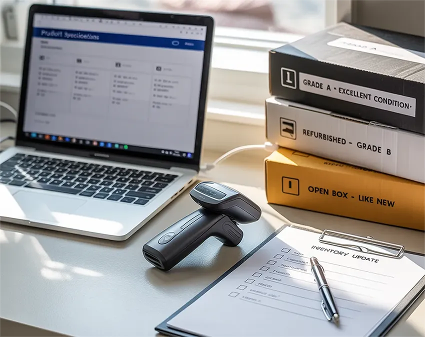 image of laptop with list pad