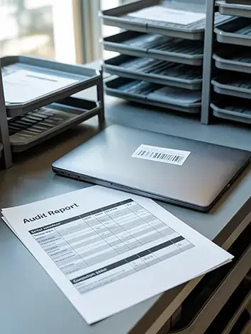 audit doc with laptop image