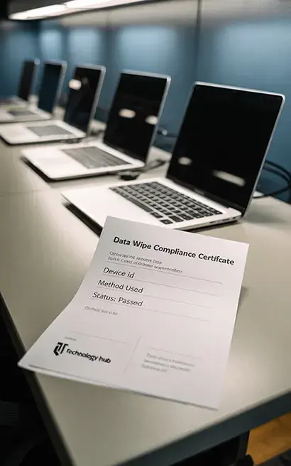 data wipe compliance certificate image
