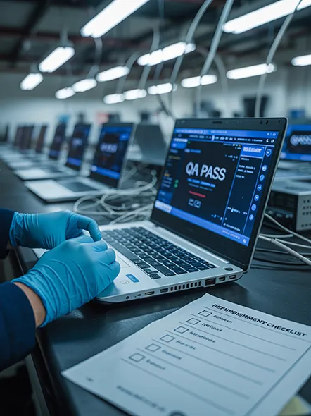 man checking qa password image