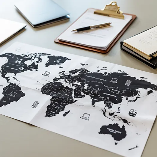 map with notes image