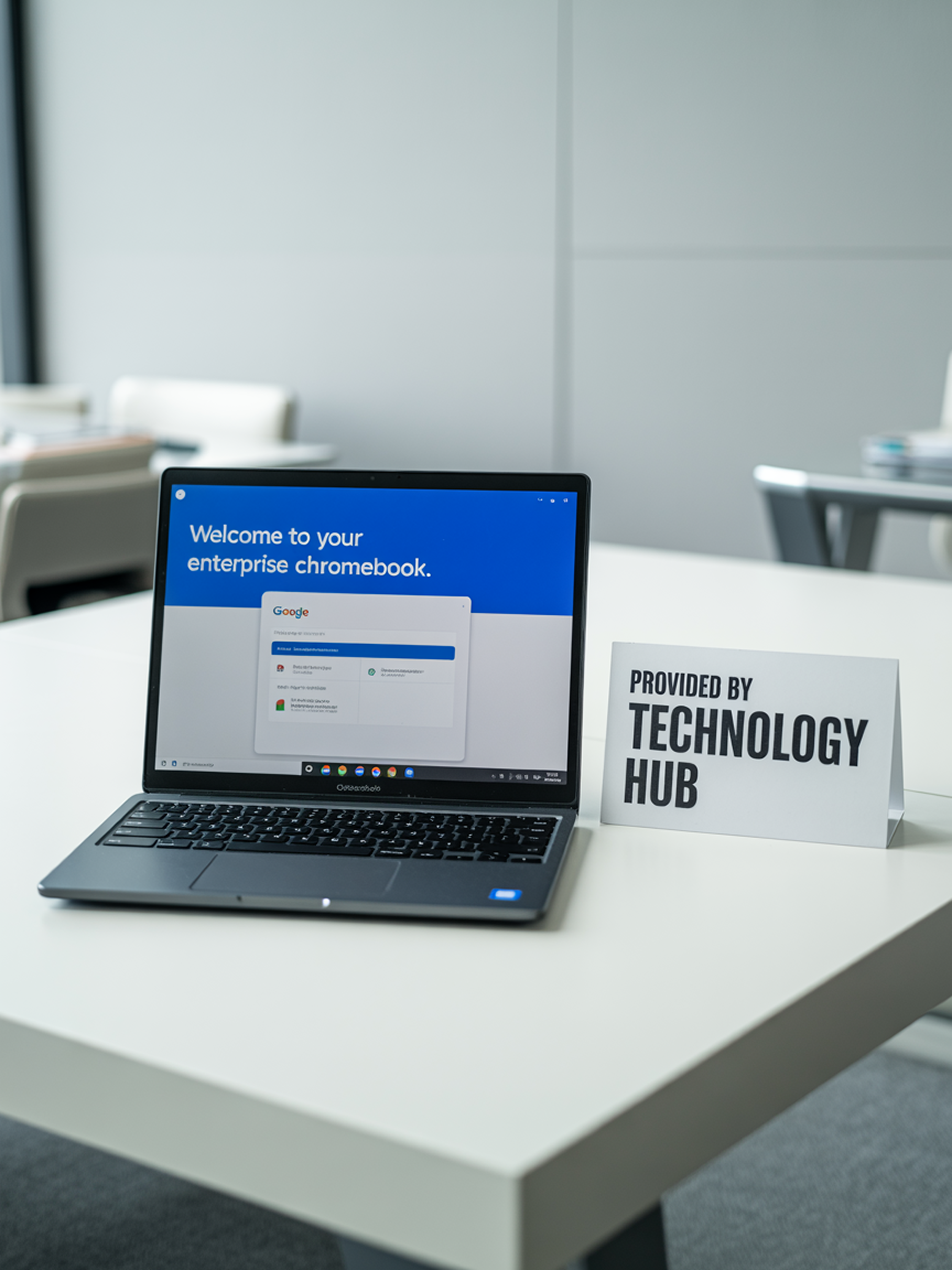 image of chromebook on table